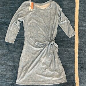 NWT VV Sankaty Dress w Side Tie in Jake Blue